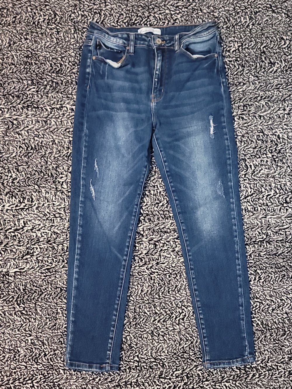KanCan Dark Blue Distressed Skinny Jeans